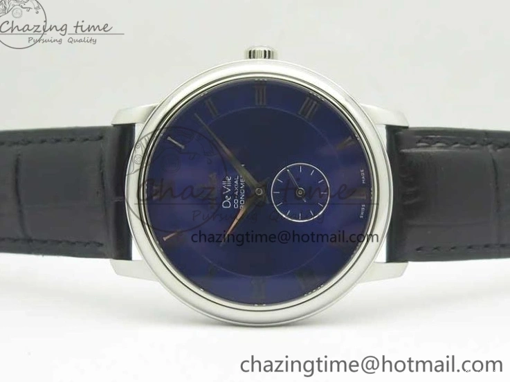 0323 Youthful De Ville Prestige Small Second TWF 1:1 Best Edition Blue Dial on Black Leather Strap MIYOTA 8035